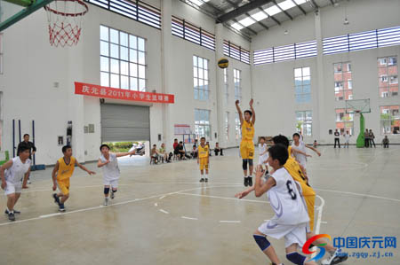 2011年县小学生篮球比赛举行